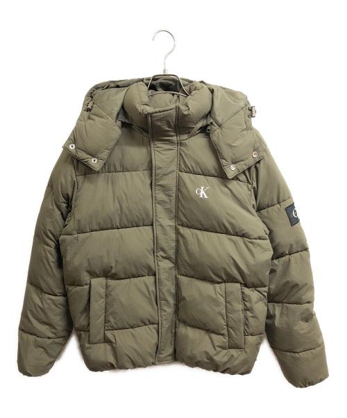 Calvin Klein（カルバンクライン）Calvin Klein (カルバンクライン) 中綿ジャケット グリーン サイズ:Mの古着・服飾アイテム