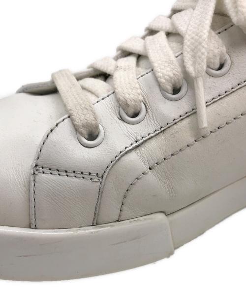 DOLCE & GABBANA（ドルチェ＆ガッバーナ）DOLCE & GABBANA (ドルチェ＆ガッバーナ) PORTOFINO ローカットスニーカー ホワイト×ブラック サイズ:8の古着・服飾アイテム