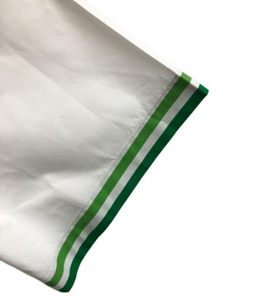 DOLCE & GABBANA（ドルチェ＆ガッバーナ）DOLCE & GABBANA (ドルチェ＆ガッバーナ) Majolica Print Hawaiian Shirt ホワイト×グリーン サイズ:39の古着・服飾アイテム