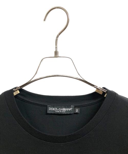 DOLCE & GABBANA（ドルチェ＆ガッバーナ）DOLCE & GABBANA (ドルチェ＆ガッバーナ) ロゴTシャツ ブラック サイズ:50の古着・服飾アイテム