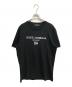 DOLCE & GABBANA（ドルチェ＆ガッバーナ）の古着「ロゴTシャツ」｜ブラック
