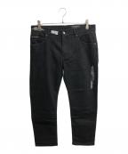 DOLCE & GABBANAドルチェ＆ガッバーナ）の古着「DGVIB3 パッチ付 レギュラーフィット ストレッチ ジーンズ」｜ブラック