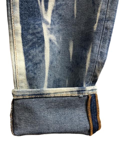 DOLCE & GABBANA（ドルチェ＆ガッバーナ）DOLCE & GABBANA (ドルチェ＆ガッバーナ) ウォッシュド ブリーチ加工デザイン デニム パンツ インディゴ サイズ:48の古着・服飾アイテム