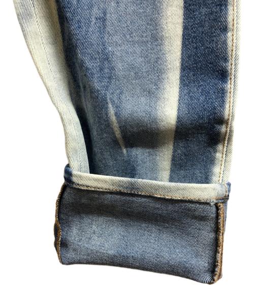 DOLCE & GABBANA（ドルチェ＆ガッバーナ）DOLCE & GABBANA (ドルチェ＆ガッバーナ) ウォッシュド ブリーチ加工デザイン デニム パンツ インディゴ サイズ:48の古着・服飾アイテム