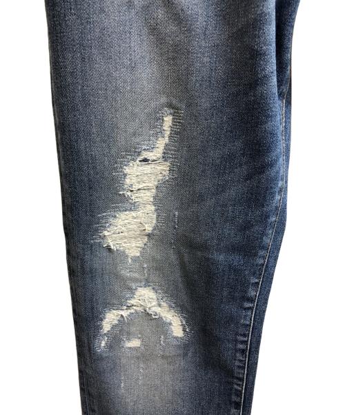 DOLCE & GABBANA（ドルチェ＆ガッバーナ）DOLCE & GABBANA (ドルチェ＆ガッバーナ) ダメージ加工デニムパンツ インディゴ サイズ:48の古着・服飾アイテム