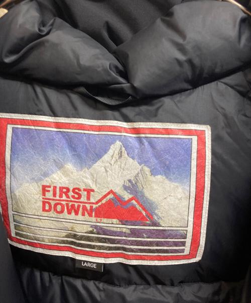 FIRST DOWN（ファーストダウン）FIRST DOWN (ファーストダウン) ダウンジャケット ブラック サイズ:Lの古着・服飾アイテム
