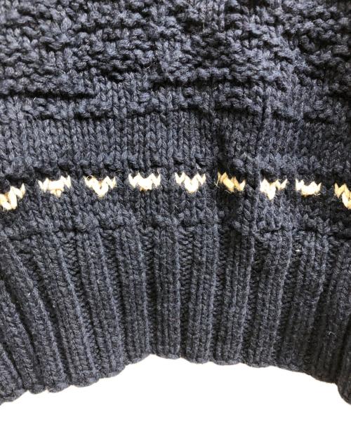 POLO SPORT（ポロスポーツ）POLO SPORT (ポロスポーツ) カヌーデザインハンドニット ネイビー サイズ:Sの古着・服飾アイテム