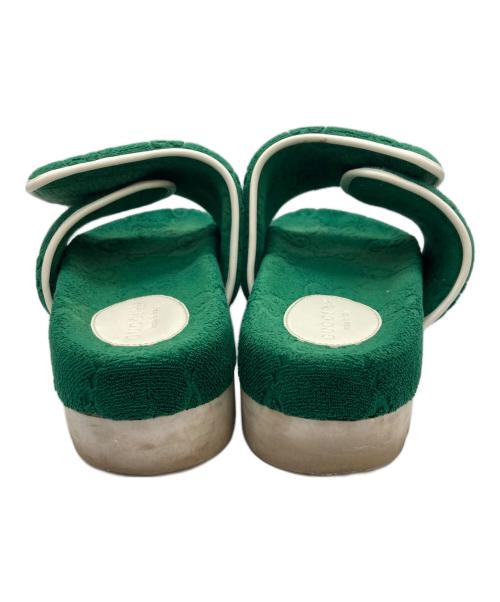 GUCCI（グッチ）GUCCI (グッチ) adidas (アディダス) GGプラットフォームサンダル グリーン サイズ:不明の古着・服飾アイテム