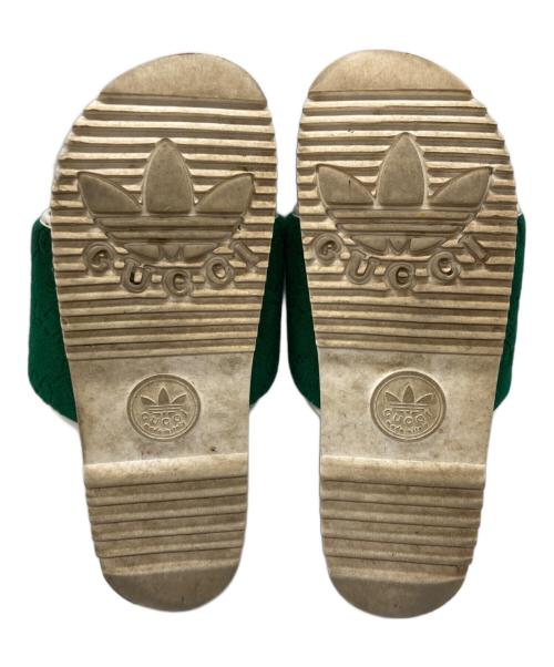GUCCI（グッチ）GUCCI (グッチ) adidas (アディダス) GGプラットフォームサンダル グリーン サイズ:不明の古着・服飾アイテム