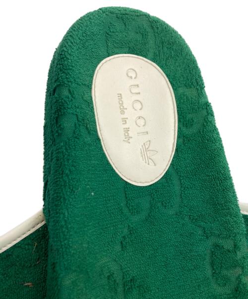 GUCCI（グッチ）GUCCI (グッチ) adidas (アディダス) GGプラットフォームサンダル グリーン サイズ:不明の古着・服飾アイテム