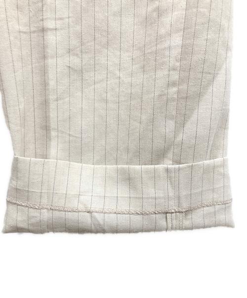 Noble（ノーブル）Noble (ノーブル) 【洗える】麻ストレッチスラックスパンツ ベージュ サイズ:34の古着・服飾アイテム