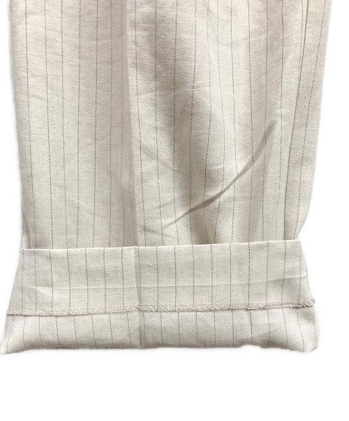 Noble（ノーブル）Noble (ノーブル) 【洗える】麻ストレッチスラックスパンツ ベージュ サイズ:34の古着・服飾アイテム