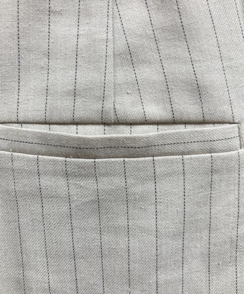 Noble（ノーブル）Noble (ノーブル) 【洗える】麻ストレッチスラックスパンツ ベージュ サイズ:34の古着・服飾アイテム