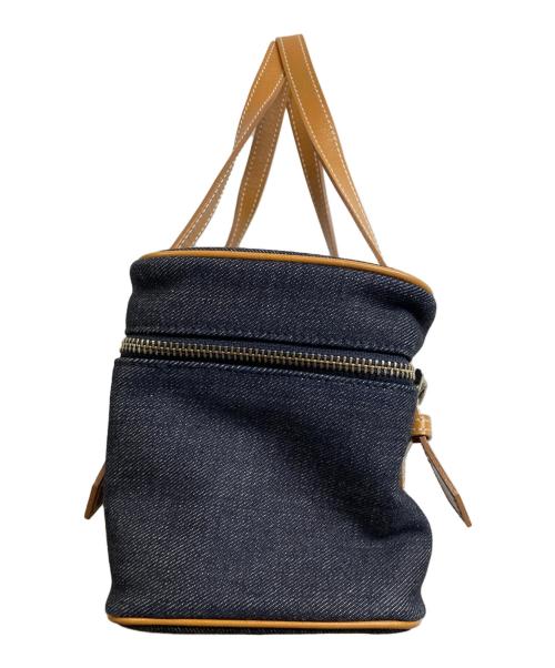 BURBERRY BLUE LABEL（バーバリーロンドンブルーレーベル）BURBERRY BLUE LABEL (バーバリーロンドンブルーレーベル) デニムミニボストンバッグ インディゴの古着・服飾アイテム