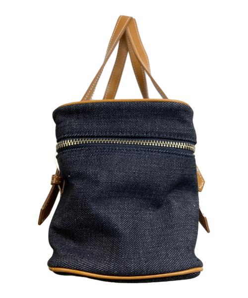 BURBERRY BLUE LABEL（バーバリーロンドンブルーレーベル）BURBERRY BLUE LABEL (バーバリーロンドンブルーレーベル) デニムミニボストンバッグ インディゴの古着・服飾アイテム