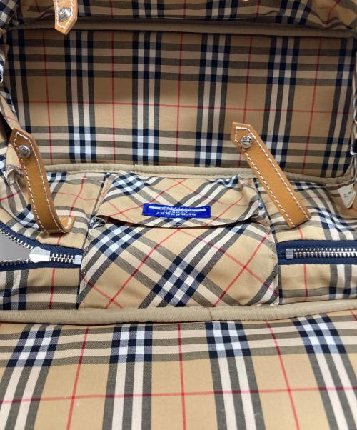 BURBERRY BLUE LABEL（バーバリーロンドンブルーレーベル）BURBERRY BLUE LABEL (バーバリーロンドンブルーレーベル) デニムミニボストンバッグ インディゴの古着・服飾アイテム