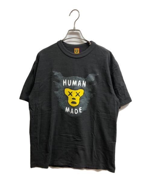HUMAN MADE（ヒューマンメイド）HUMAN MADE (ヒューマンメイド) KAWS (カウズ) プリントTシャツ ブラック サイズ:Lの古着・服飾アイテム