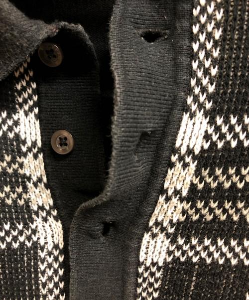 SUPREME（シュプリーム）SUPREME (シュプリーム) Plaid Knit S/S Polo ブラック サイズ:Mの古着・服飾アイテム