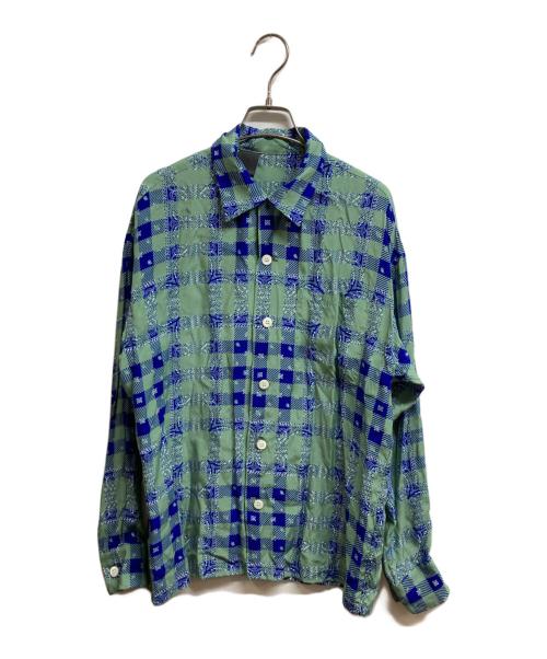 N.HOOLYWOOD（エヌ ハリウッド）N.HOOLYWOOD (エヌ ハリウッド) EX.ALOHA LS SH グリーン サイズ:36の古着・服飾アイテム