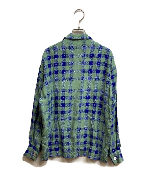 N.HOOLYWOOD（エヌ ハリウッド）N.HOOLYWOOD (エヌ ハリウッド) EX.ALOHA LS SH グリーン サイズ:36の古着・服飾アイテム