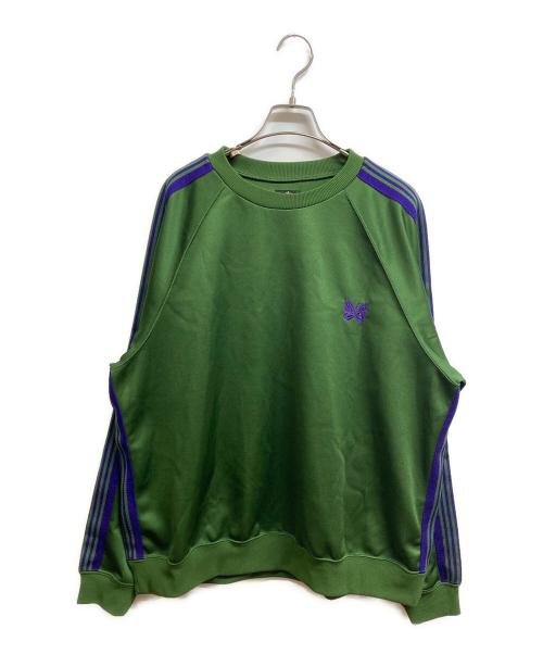 Needles（ニードルズ）Needles (ニードルズ) TRACK CREW NECK SHIRT グリーン サイズ:Lの古着・服飾アイテム