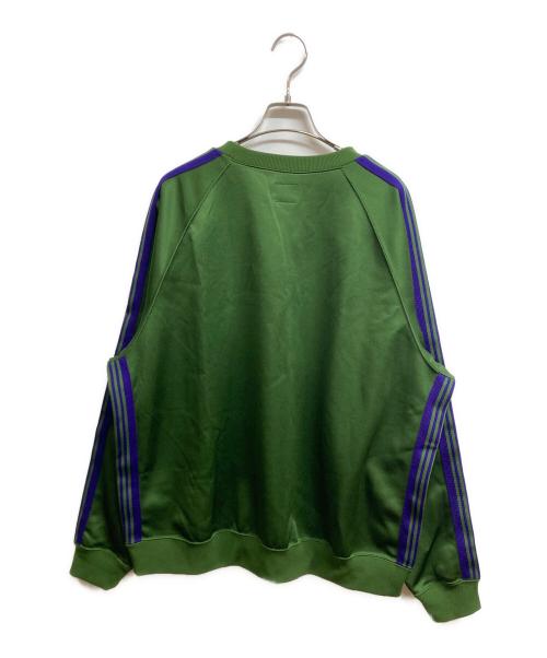 Needles（ニードルズ）Needles (ニードルズ) TRACK CREW NECK SHIRT グリーン サイズ:Lの古着・服飾アイテム