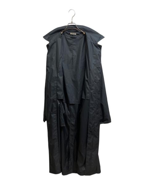 AURALEE（オーラリー）AURALEE (オーラリー) POLYESTER SOUTIEN COLLAR COAT ネイビー サイズ:4の古着・服飾アイテム