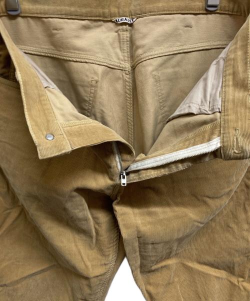 AURALEE（オーラリー）AURALEE (オーラリー) ウォッシュドコーデュロイパンツ ベージュ サイズ:4の古着・服飾アイテム