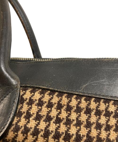 tricot COMME des GARCONS（トリココムデギャルソン）tricot COMME des GARCONS (トリココムデギャルソン) ウールハンドバッグ ブラウンの古着・服飾アイテム