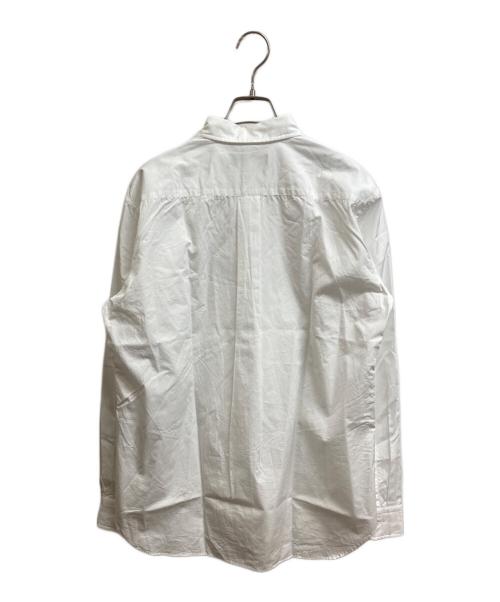 HOMME DEUX COMME des GARCONS（オムドゥ コム デ ギャルソン）HOMME DEUX COMME des GARCONS (オムドゥ コム デ ギャルソン) レギュラーカラーシャツ ホワイト サイズ:L 未使用品の古着・服飾アイテム