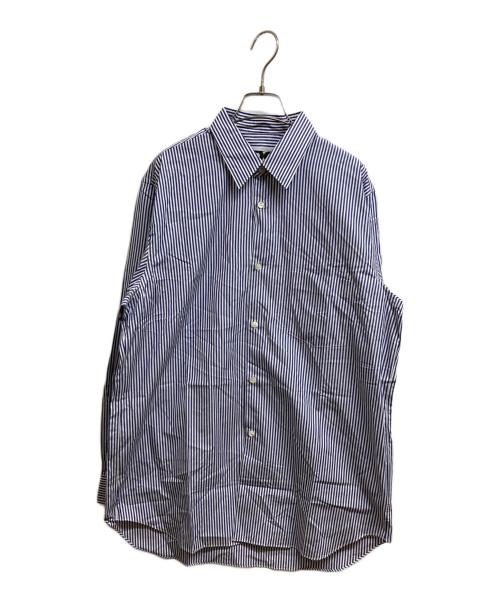 CDG（シーディージー）CDG (シーディージー) ストライプシャツ ブルー サイズ:L 未使用品の古着・服飾アイテム