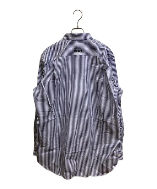 CDG（シーディージー）CDG (シーディージー) ストライプシャツ ブルー サイズ:L 未使用品の古着・服飾アイテム