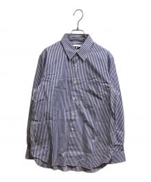CDG（シーディージー）の古着「ストライプシャツ」｜ブルー