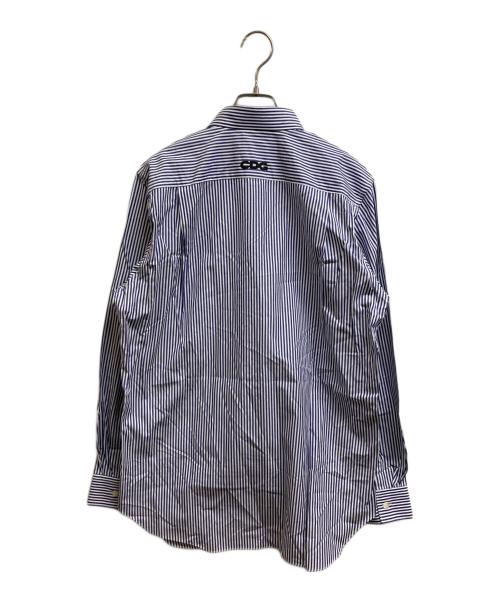 CDG（シーディージー）CDG (シーディージー) ストライプシャツ ブルー サイズ:S 未使用品の古着・服飾アイテム