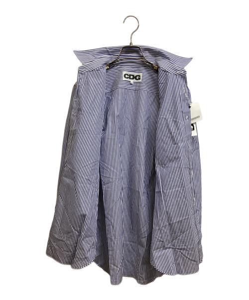 CDG（シーディージー）CDG (シーディージー) ストライプシャツ ブルー サイズ:S 未使用品の古着・服飾アイテム