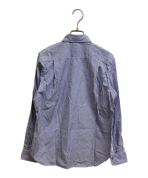 PLAY COMME des GARCONS（プレイコムデギャルソン）PLAY COMME des GARCONS (プレイコムデギャルソン) STRIPED L/S SHIRT BLACK HEART ブルー サイズ:XXS 未使用品の古着・服飾アイテム
