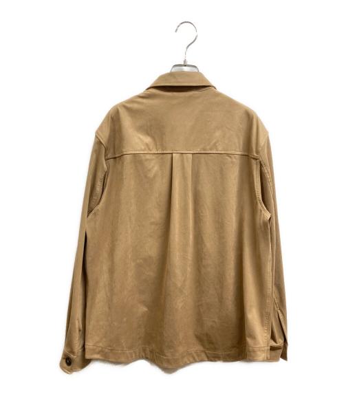 BOSS（ボス）BOSS (ボス) リラックスフィット オーバーシャツ ストレッチファブリック ベージュ サイズ:48 未使用品の古着・服飾アイテム