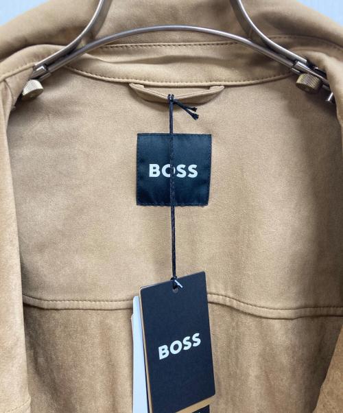 BOSS（ボス）BOSS (ボス) リラックスフィット オーバーシャツ ストレッチファブリック ベージュ サイズ:48 未使用品の古着・服飾アイテム