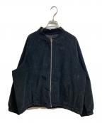 album di famigliaアルバム ディ ファミリア）の古着「フェイクスウェードブルゾン」｜ブラック