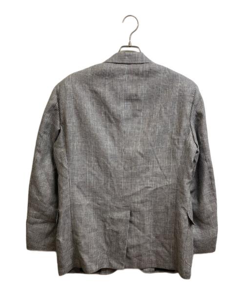 BROOKS BROTHERS（ブルックスブラザーズ）BROOKS BROTHERS (ブルックスブラザーズ) リネン グレンプラッド 段返り3釦フックベントジャケット グレー サイズ:39SHTの古着・服飾アイテム