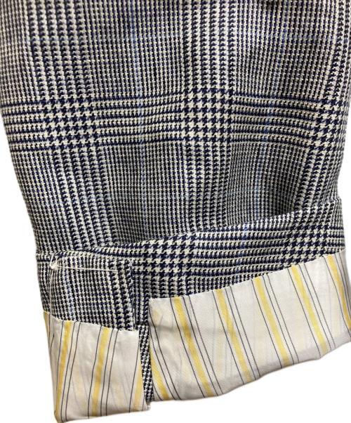 BROOKS BROTHERS（ブルックスブラザーズ）BROOKS BROTHERS (ブルックスブラザーズ) リネン グレンプラッド 段返り3釦フックベントジャケット グレー サイズ:39SHTの古着・服飾アイテム
