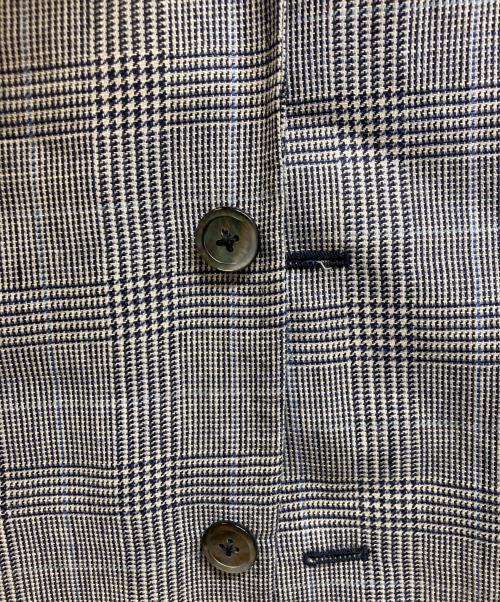 BROOKS BROTHERS（ブルックスブラザーズ）BROOKS BROTHERS (ブルックスブラザーズ) リネン グレンプラッド 段返り3釦フックベントジャケット グレー サイズ:39SHTの古着・服飾アイテム