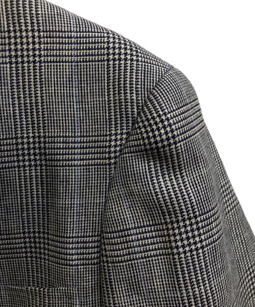 BROOKS BROTHERS（ブルックスブラザーズ）BROOKS BROTHERS (ブルックスブラザーズ) リネン グレンプラッド 段返り3釦フックベントジャケット グレー サイズ:39SHTの古着・服飾アイテム