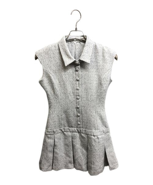 darich（ダーリッチ）Darich (ダーリッチ) チェーンベルトツイードワンピース ブラウン サイズ:Freeの古着・服飾アイテム