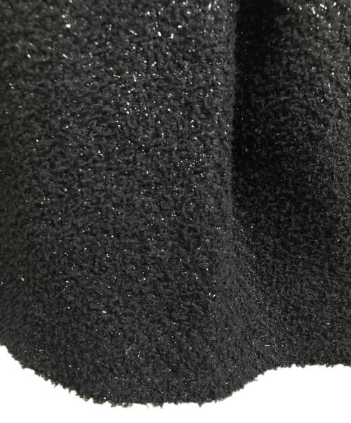 darich（ダーリッチ）darich (ダーリッチ) ラメツイードハイウエストフレアスカート ブラック サイズ:Sの古着・服飾アイテム