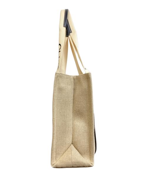 Chloe（クロエ）Chloe (クロエ) Woodyミディアムトートバッグ ベージュの古着・服飾アイテム