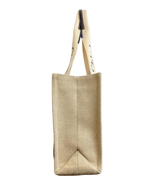 Chloe（クロエ）Chloe (クロエ) Woodyミディアムトートバッグ ベージュの古着・服飾アイテム