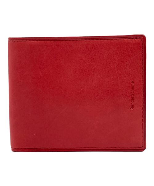 HENDER SCHEME（エンダースキーマ）HENDER SCHEME (エンダースキーマ) half folded wallet レッドの古着・服飾アイテム