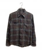 Hysteric Glamourヒステリックグラマー）の古着「フランネルシャツ」｜ブラウン