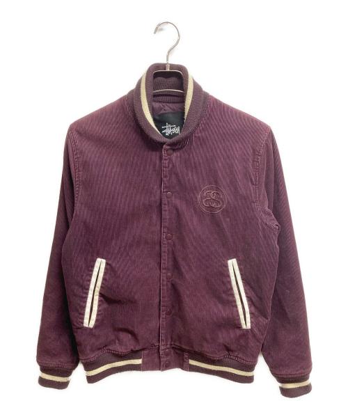 stussy（ステューシー）stussy (ステューシー) コーデュロイスタジャン パープル サイズ:Sの古着・服飾アイテム